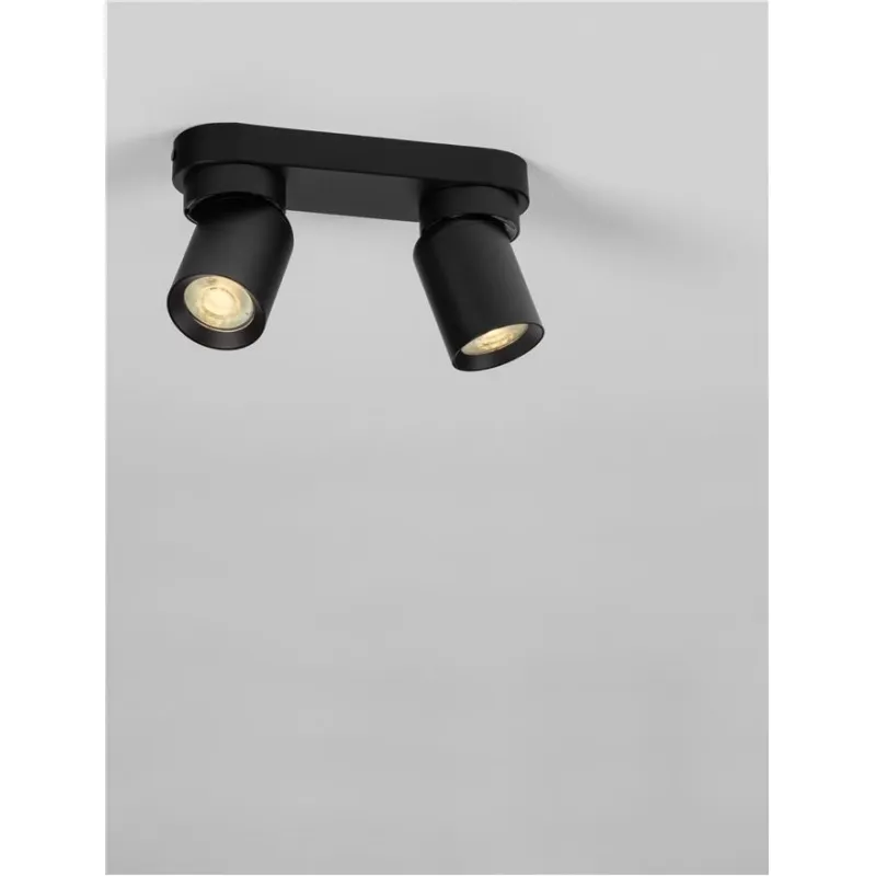 Plafoniera 9011340 Amecy Nova Luce, Modern, Gu10, Negru