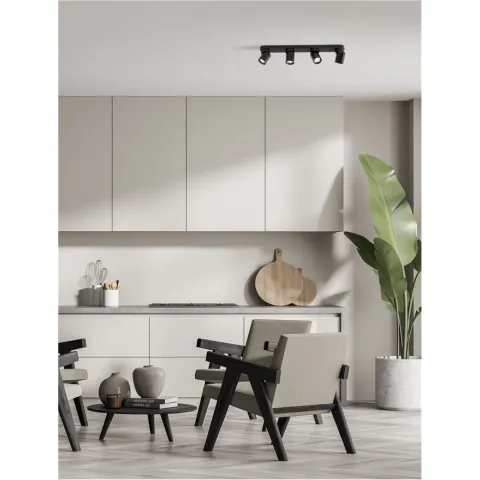 Lustra Spot 9011350 Amecy Nova Luce, Modern, Gu10, Negru