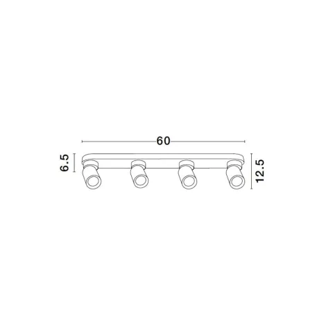 Lustra Spot 9011350 Amecy Nova Luce, Modern, Gu10, Negru