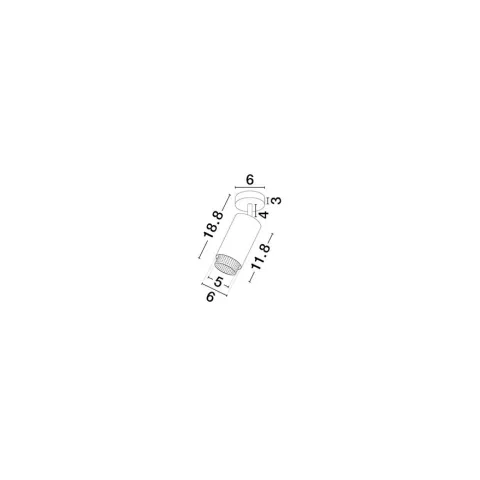 Plafoniera 9011403 Nessi Nova Luce, Modern, Gu10, Auriu