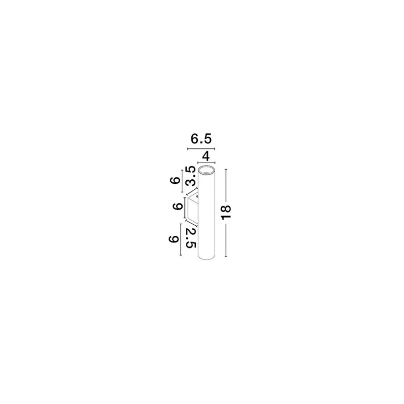 Aplica 9011458 Mor Nova Luce, Modern, Gu10, Negru