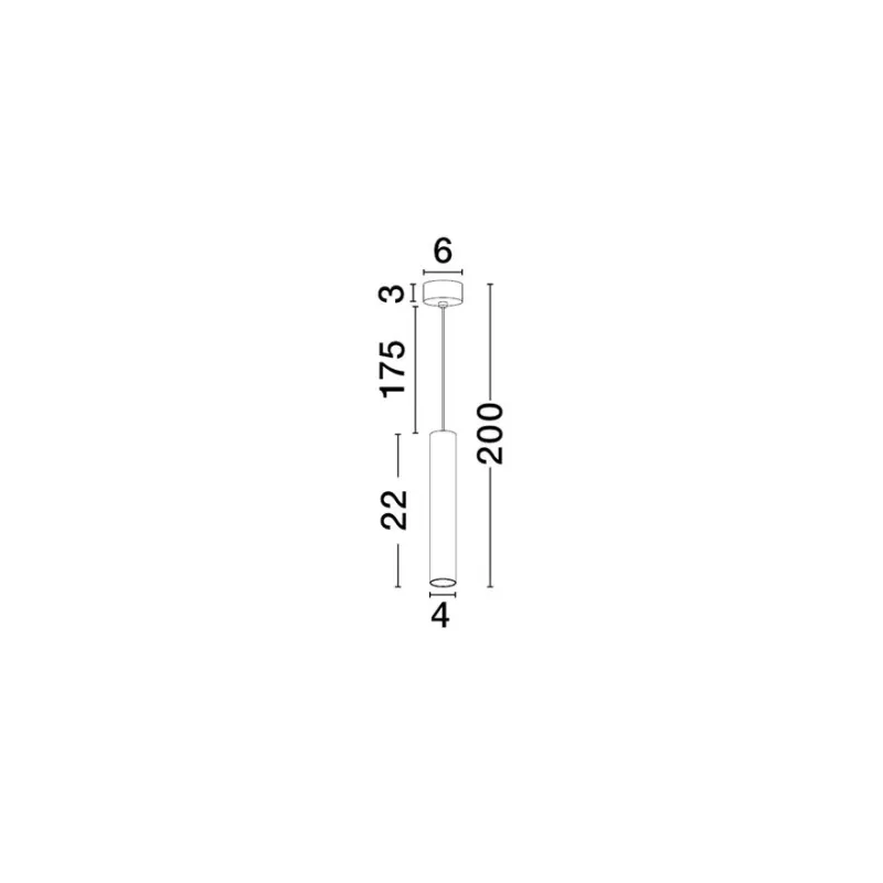 Pendul 9011463 Mor Nova Luce, Modern, Gu10, Alb