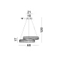 Candelabru 9019720 Conceto Nova Luce, Clasic, Led, Crom