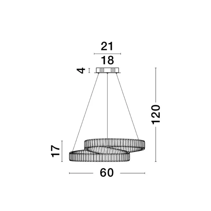 Candelabru 9019721 Conceto Nova Luce, Clasic, Led, Auriu