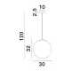 Pendul 9028836 Vita Nova Luce, Modern, E27, Alb