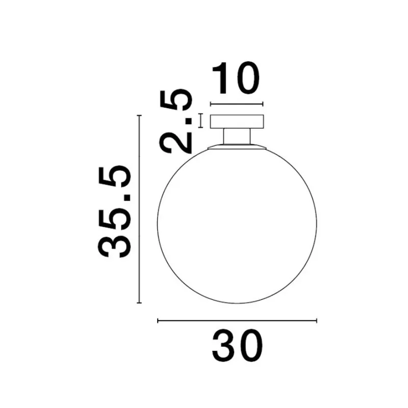 Plafoniera 9028839 Vita Nova Luce, Modern, E27, Alb