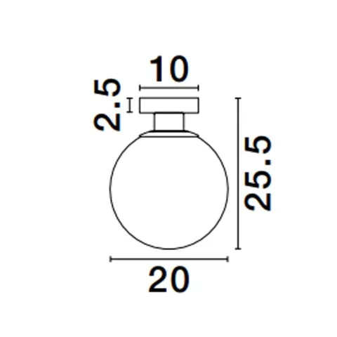 Plafoniera 9028840 Vita Nova Luce, Modern, E27, Auriu