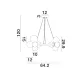 Lustra 9028855 Odillia Nova Luce, Modern, Gri