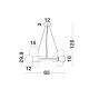 Lustra 9028856 Odillia Nova Luce, Modern, G9, Auriu