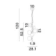 Pendul 9028859 Odillia Nova Luce, Modern, Gri