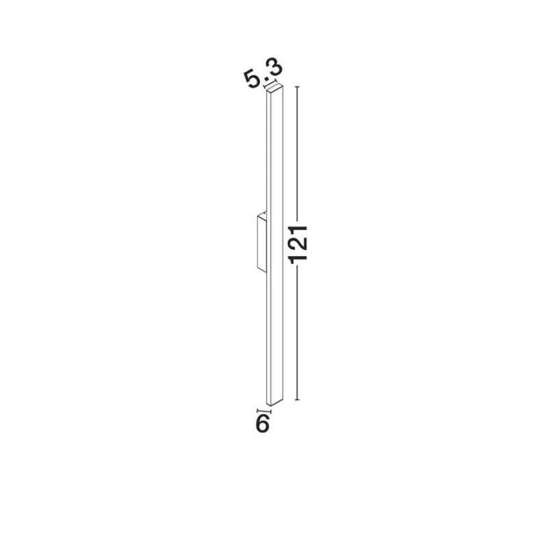 Aplica Exterior 9030103 Doul Nova Luce, Modern, Led, Negru