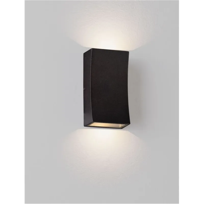Aplica Exterior 9030150 Boxy Nova Luce, Modern, Led, Negru