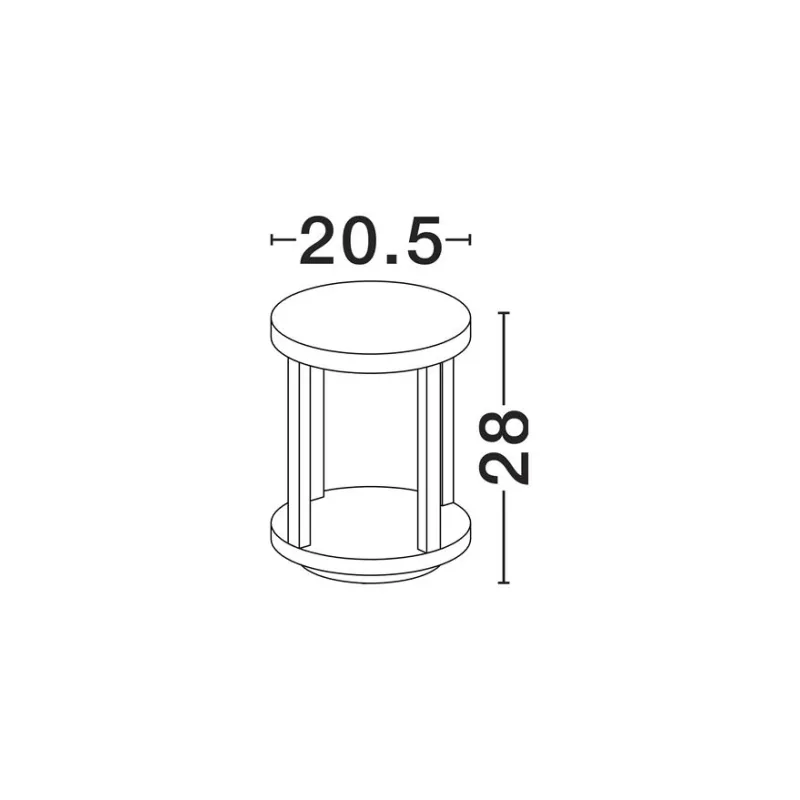 Stâlp 9030162 Optus Nova Luce, Modern, Led, Negru