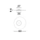 Lustra Plafon 9030641 Copo Nova Luce, Modern, Led, Auriu