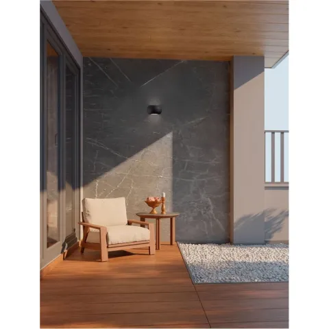 Aplica Exterior 9030746 Prato Nova Luce, Modern, Led, Negru