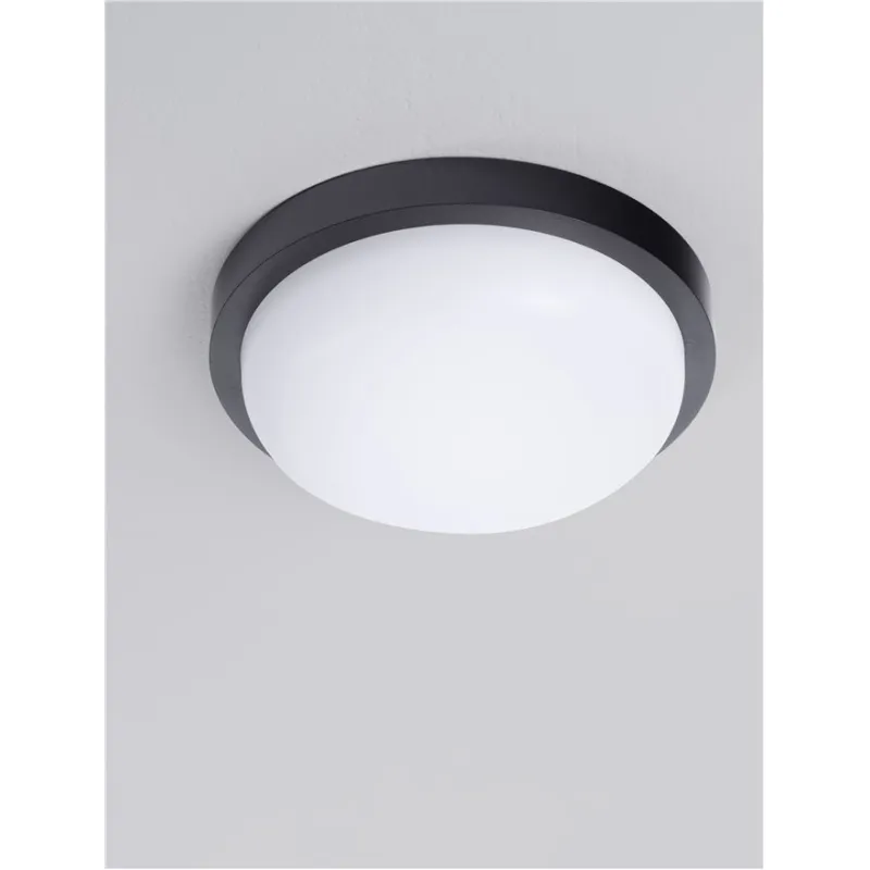 Plafoniera Exterior 9030769 Reo Nova Luce, Modern, Led, Negru