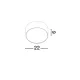 Plafoniera Exterior 9030837 Judi Nova Luce, Modern, Led, Antracit