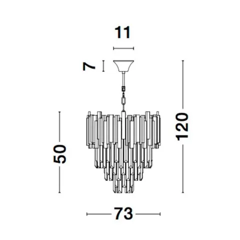 Candelabru 9050110 Grane Nova Luce, Clasic, E14, Auriu
