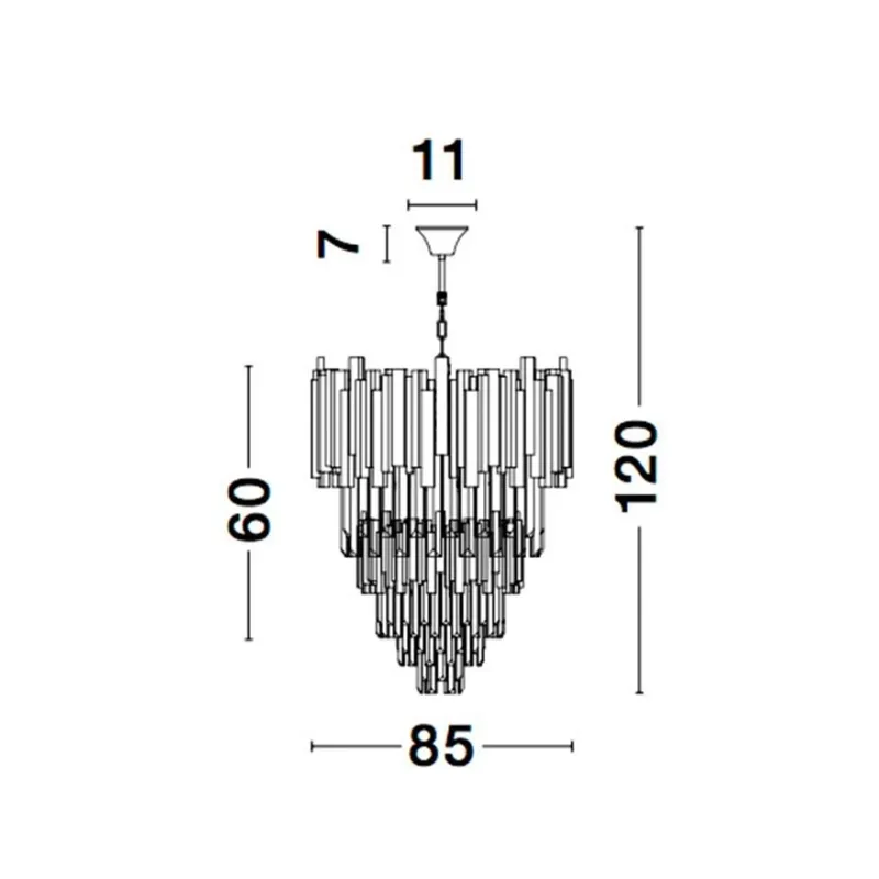 Candelabru 9050120 Grane Nova Luce, Clasic, E14, Auriu
