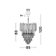 Candelabru 9050120 Grane Nova Luce, Clasic, E14, Auriu