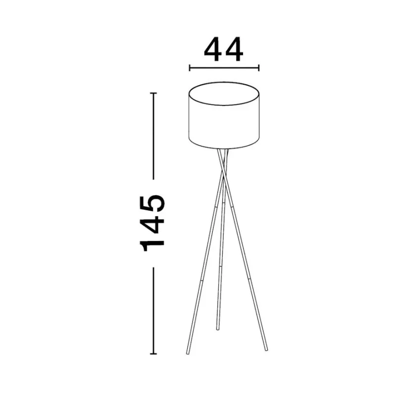 Lampadar 9050160 Retro Nova Luce, Modern, Negru