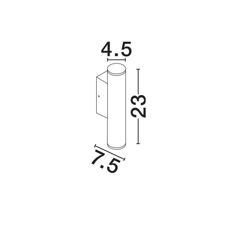 Aplica Exterior 9050720 Torrin Nova Luce, Modern, Led, Corten