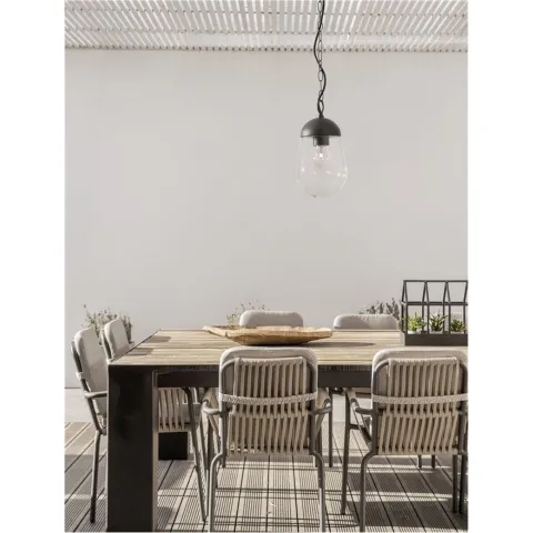 Pendul Exterior 9060197 Omika Nova Luce, Modern, E27, Gri