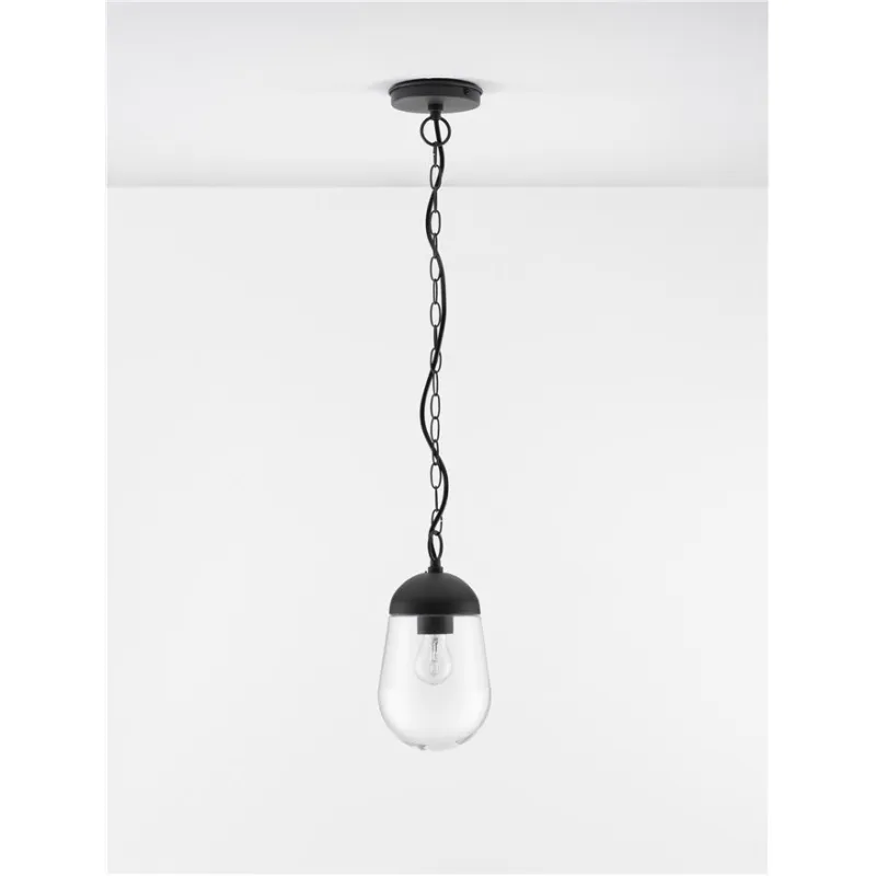 Pendul Exterior 9060197 Omika Nova Luce, Modern, E27, Gri