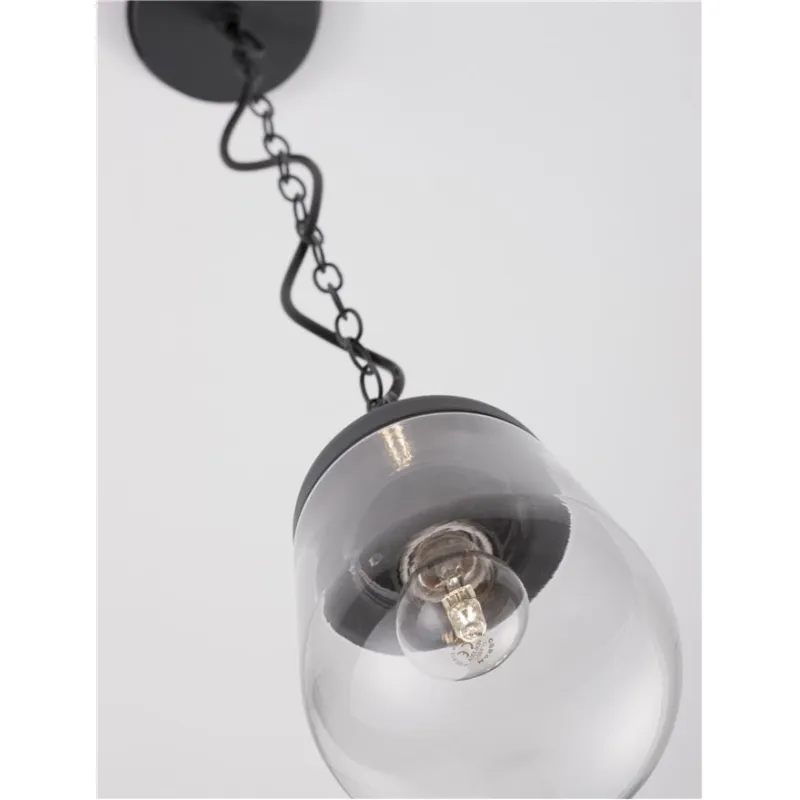 Pendul Exterior 9060197 Omika Nova Luce, Modern, E27, Gri