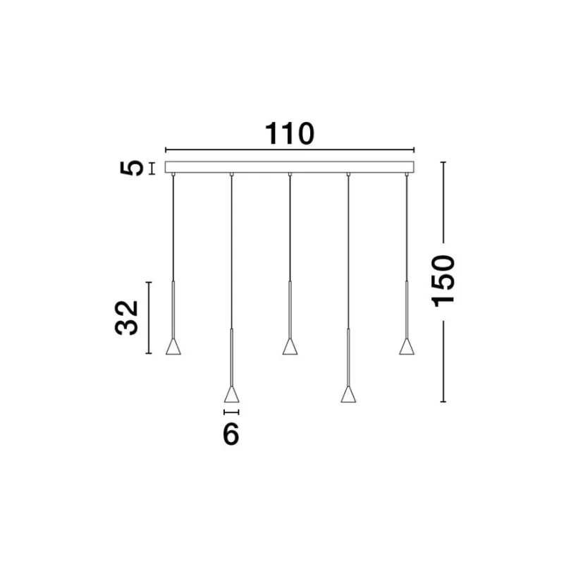 Lustra 9060218 Net Nova Luce, Modern, Led, Negru