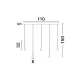 Lustra 9060218 Net Nova Luce, Modern, Led, Negru