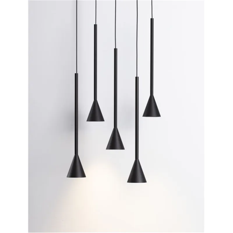 Pendul 9060219 Net Nova Luce, Modern, Led, Negru