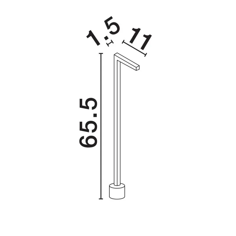 Stâlp 9060263 Pipe Nova Luce, Modern, Led, Negru