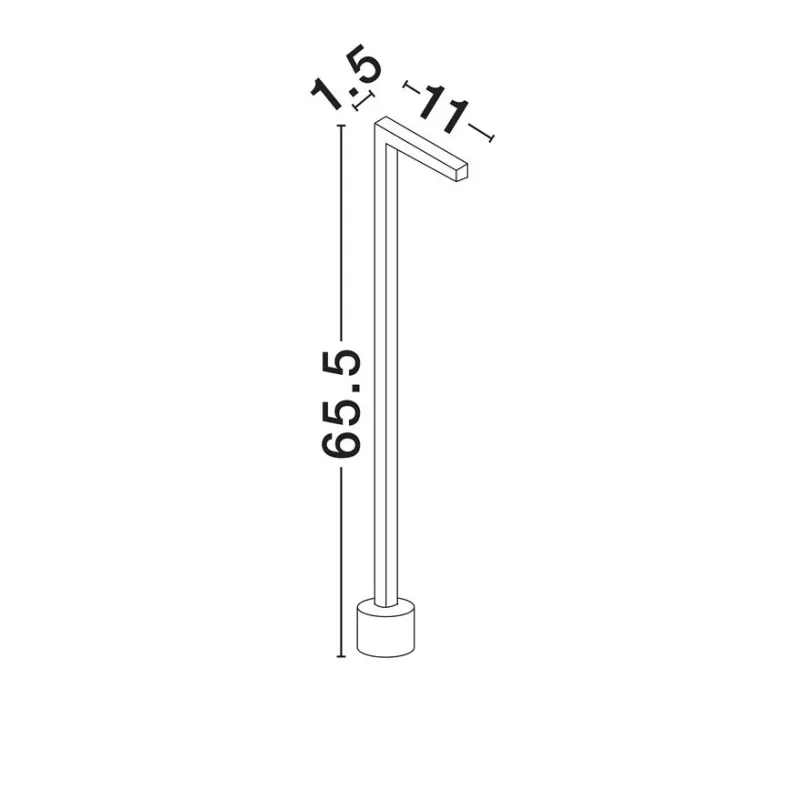 Stâlp 9060264 Pipe Nova Luce, Modern, Led, Corten