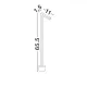 Stâlp 9060264 Pipe Nova Luce, Modern, Led, Corten
