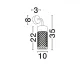 Aplica Exterior 9060320 Motley Nova Luce, Modern, Led, Negru