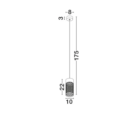 Pendul Exterior 9060322 Motley Nova Luce, Modern, Led, Corten