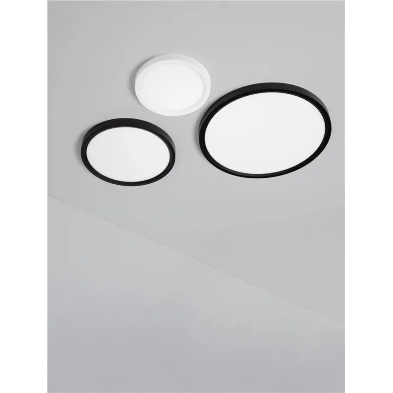 Plafoniera 9060996 Cerium Nova Luce, Modern, Led, Negru