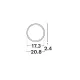Plafoniera 9060996 Cerium Nova Luce, Modern, Led, Negru