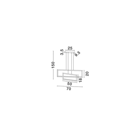 Lustra 9081817 Alis Nova Luce, Modern, Led, Negru