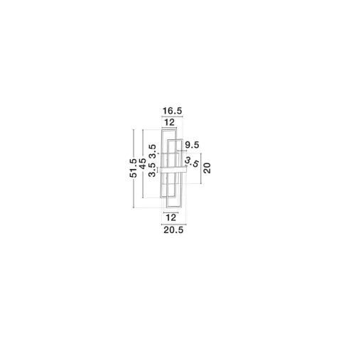 Aplica 9081819 Alis Nova Luce, Modern, Led, Negru