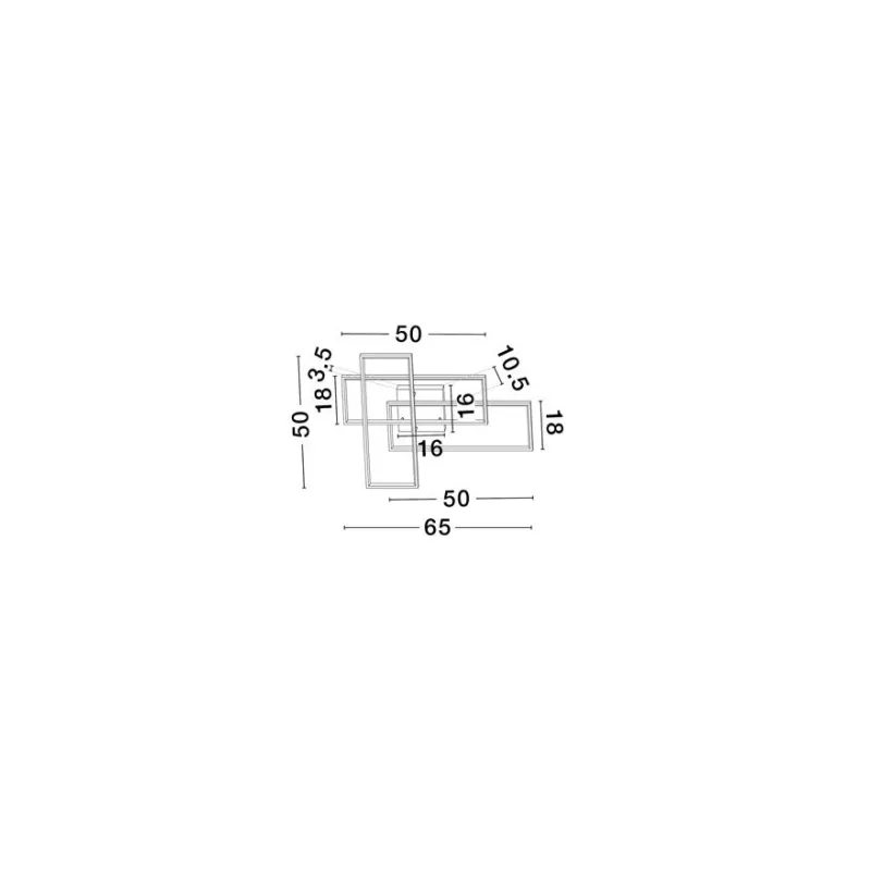 Aplica 9081821 Alis Nova Luce, Modern, Led, Alb