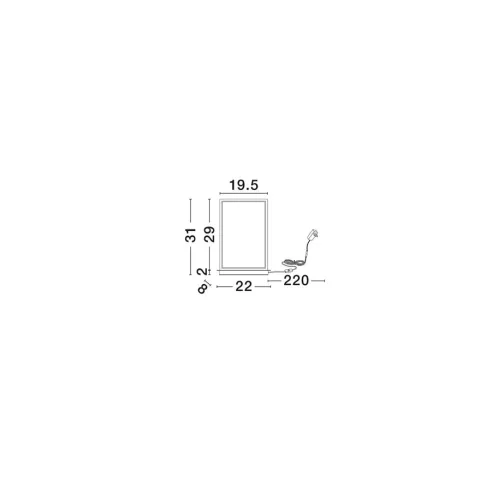 Veioza 9081823 Alis Nova Luce, Modern, Led, Negru