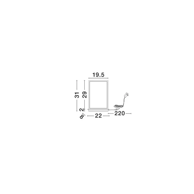 Veioza 9081823 Alis Nova Luce, Modern, Led, Negru