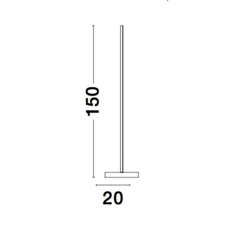 Lampadar 9081830 Colby Nova Luce, Modern, Led, Negru