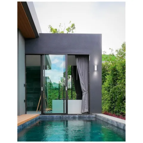 Aplica Exterior 910042 Nero Nova Luce, Modern, Gu10, Alb