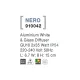 Aplica Exterior 910042 Nero Nova Luce, Modern, Gu10, Alb