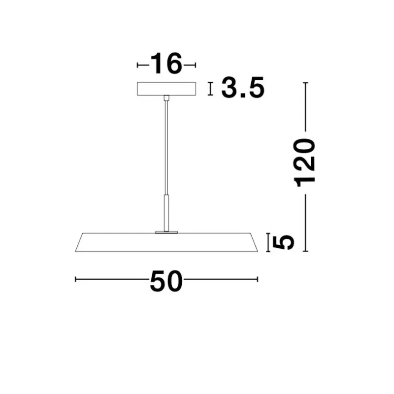 Lustra 910621 Vetro Nova Luce, Modern, Led, Alb