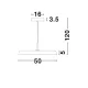 Lustra 910622 Vetro Nova Luce, Modern, Led, Negru