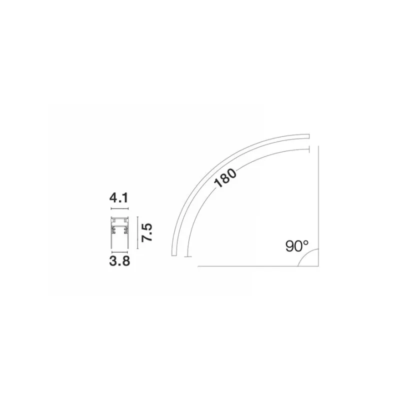 Accesoriu Șina Magnetică 9112690 Buxton Magnetic Nova Luce